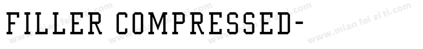 Filler Compressed字体转换
